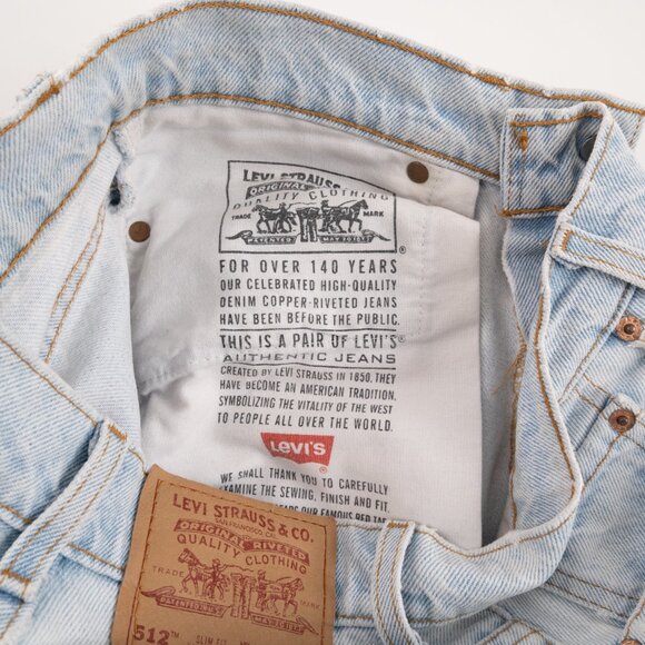 Vintage LEVI'S 512 Slim Fit Tapered light wash jeans 1990's / Y2K size 29 - Picture 6 of 12